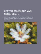 Letter to John P. Van Ness, Esq. - Russell, Jonathan