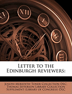 Letter to the Edinburgh Reviewers