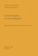 Lexical Semantics in Ancient Egyptian