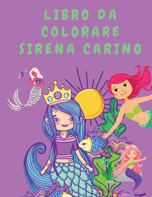 Libro da colorare sirena carino: Libro da colorare per ragazze - Libri ...