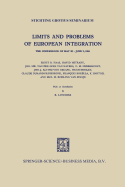 Limits and Problems of European Integration: The Conference of May 30 - June 2, 1961
