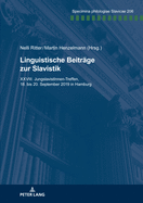 Linguistische Beitraege zur Slavistik: XXVIII. JungslavistInnen-Treffen, 18. bis 20. September 2019 in Hamburg