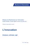 L'Innovation: Analyser, Anticiper, Agir