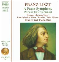 Liszt: A Faust Symphony (version for 2 pianos) - Franz Liszt Piano Duo; Marcus Ullmann (tenor); Franz Liszt Music School Chamber Choir (choir, chorus);...