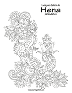 Livro para Colorir de Hena para Adultos