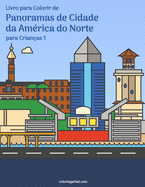 Livro para Colorir de Panoramas de Cidade da Amrica do Norte para Crianas 1