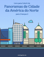 Livro para Colorir de Panoramas de Cidade da Amrica do Norte para Crianas 2