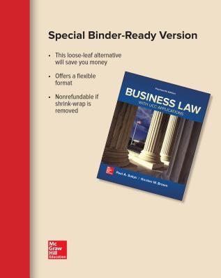 Loose Leaf for Business Law with Ucc Applications - Sukys, Paul A, and Brown, Gordon W