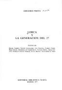 Lorca y la generaci?n del 27