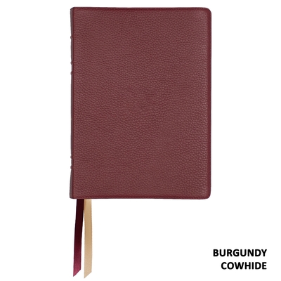 Lsb Giant Print Reference Edition, Paste-Down Burgundy Cowhide - Steadfast Bibles