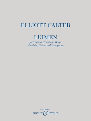 Luimen for Trumpet, Trombone, Harp, Mandolin, Guitar and Vibraphone Score - Carter, Elliott (Composer)