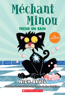 M?chant Minou Prend Un Bain