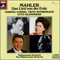 Mahler: Das Lied von der Erde - Christa Ludwig (vocals); Fritz Wunderlich (tenor); Philharmonia and New Philharmonia Orchestras; Otto Klemperer (conductor)