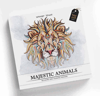 Majestic Animals: Colouring Books for Adults with Tear Out Sheets