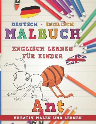 Malbuch Deutsch - Englisch I Englisch Lernen F - Nerdmedia