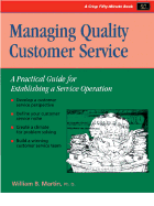 Managing Quality Customer Service - Martin, William, and Fritz, Elaine (Editor)