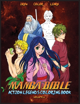 Manga Bible Action Legends Vol 2: Coloring Book - Ortiz, Javier H