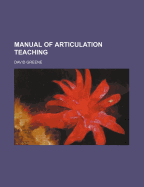 Manual of Articulation Teaching