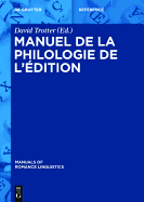 Manuel de la philologie de l'dition