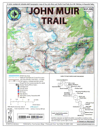 Map-Pack of the John Muir Trail: 13 Six-Color, Shaded-Relief Topographic Maps of the John Muir and Pacific Crest Trails Between MT Whitney and Yosemite Valley