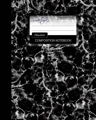 Marble Composition Notebook: College Ruled Writer's Notebook for School / Teacher / Office / Student [ Perfect Bound * Large * Black & White ] - Smart Bookx