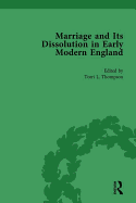 Marriage and Its Dissolution in Early Modern England, Volume 1