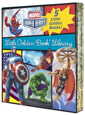 Marvel Little Golden Book Library (Marvel Super Heroes): Spider-Man; Hulk; Iron Man; Captain America; The Avengers - Various