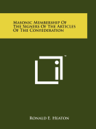 Masonic Membership of the Signers of the Articles of the Confederation