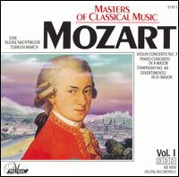 Masters of Classical Music, Vol. 1: Mozart - Bla Drahos (flute); Bla Kovcs (clarinet); Bernd Heiser (horn); Budapest Wind Ensemble; Christian Altenburger (violin);...