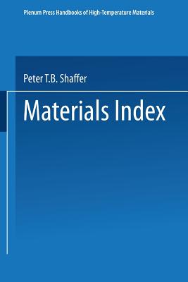 Materials Index - Shaffer, Peter T B