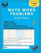 Math Adventures: Single Digit Addition and Subtraction Word Problems: For Elementary School Kids