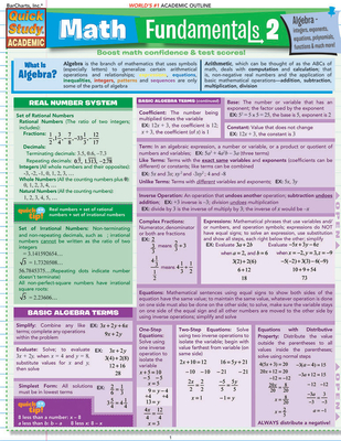 Math Fundamentals 2 Laminated Reference Guides - Drucker, Lisa (Editor), and Barcharts (Creator), and Hauer, Joe (Producer)