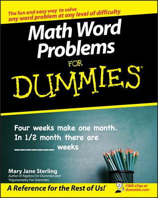 Math Word Problems for Dummies - Sterling, Mary Jane