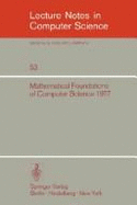Mathematical Foundations of Computer Science 1977 - Gruska, Jozef