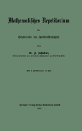 Mathematisches Repetitorium Fur Studirende Der Forstwissenschaft