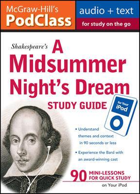 McGraw-Hill's Podclass a Midsummer Night's Dream Study Guide (MP3 Disk) - Mallison, Jane