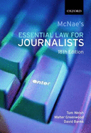 McNae's Essential Law for Journalists