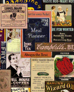 Meal Planner: Weekly Menu Planner with Grocery List [ Softback * Large (8" x 10") * 52 Spacious Records & more * Vintage ]