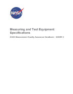 Measuring and Test Equipment Specifications: NASA-HDBK-8739.19-2 Annex 2