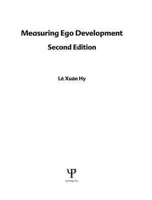 Measuring Ego Development - Hy, Le Xuan, and Loevinger, Jane