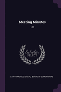 Meeting Minutes: 101