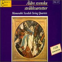 Memorable Swedish String Quartets, Vol. 1 - Ake Johnsson (violin); Alexander Wittenberg (cello); Allan Holen (viola); Allan Magnusson (violin); Andor Sagi (violin);...