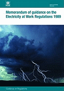 Memorandum of Guidance on the Electricity at Work Regulations 1989