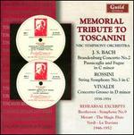 Memorial Tribute to Toscanini - Bernard Baker (trumpet); John Wummer (flute); Marcia Devenport (speech/speaker/speaking part); Mischa Misschakoff (violin);...