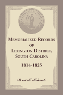 Memorialized Records of Lexington District, South Carolina, 1814-1825