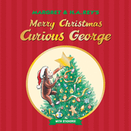 Merry Christmas, Curious George with Stickers: A Christmas Holiday Book for Kids