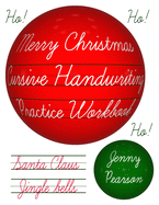 Merry Christmas Cursive Handwriting Practice Workbook