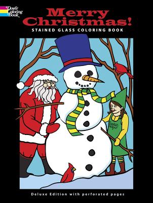 Merry Christmas! Stained Glass Coloring Book - Green, John, and Mazurkiewicz, Jessica, and Menten, Ted