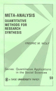 Meta-Analysis: Quantitative Methods for Research Synthesis