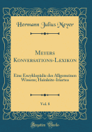 Meyers Konversations-Lexikon, Vol. 8: Eine Encyklopadie Des Allgemeinen Wissens; Hainleite-Iriartea (Classic Reprint)